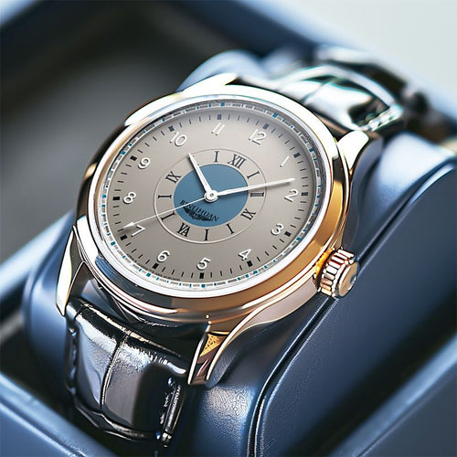 Montre Classique Élégante pour Homme – Bracelet Cuir – Style Modeste et Chic