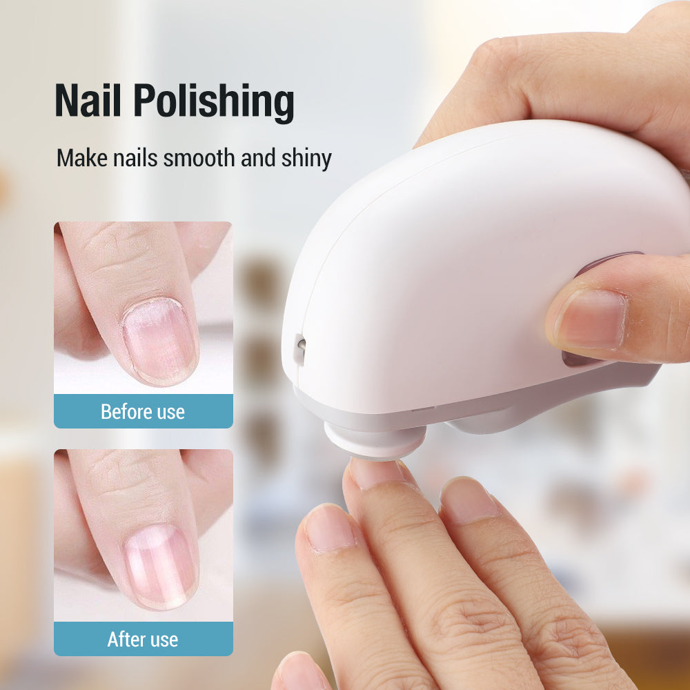 Coupe-Ongles Électrique 3-en-1 Rechargeable – Limage, Polissage et Coupe Automatique – Pour Adultes et Enfants