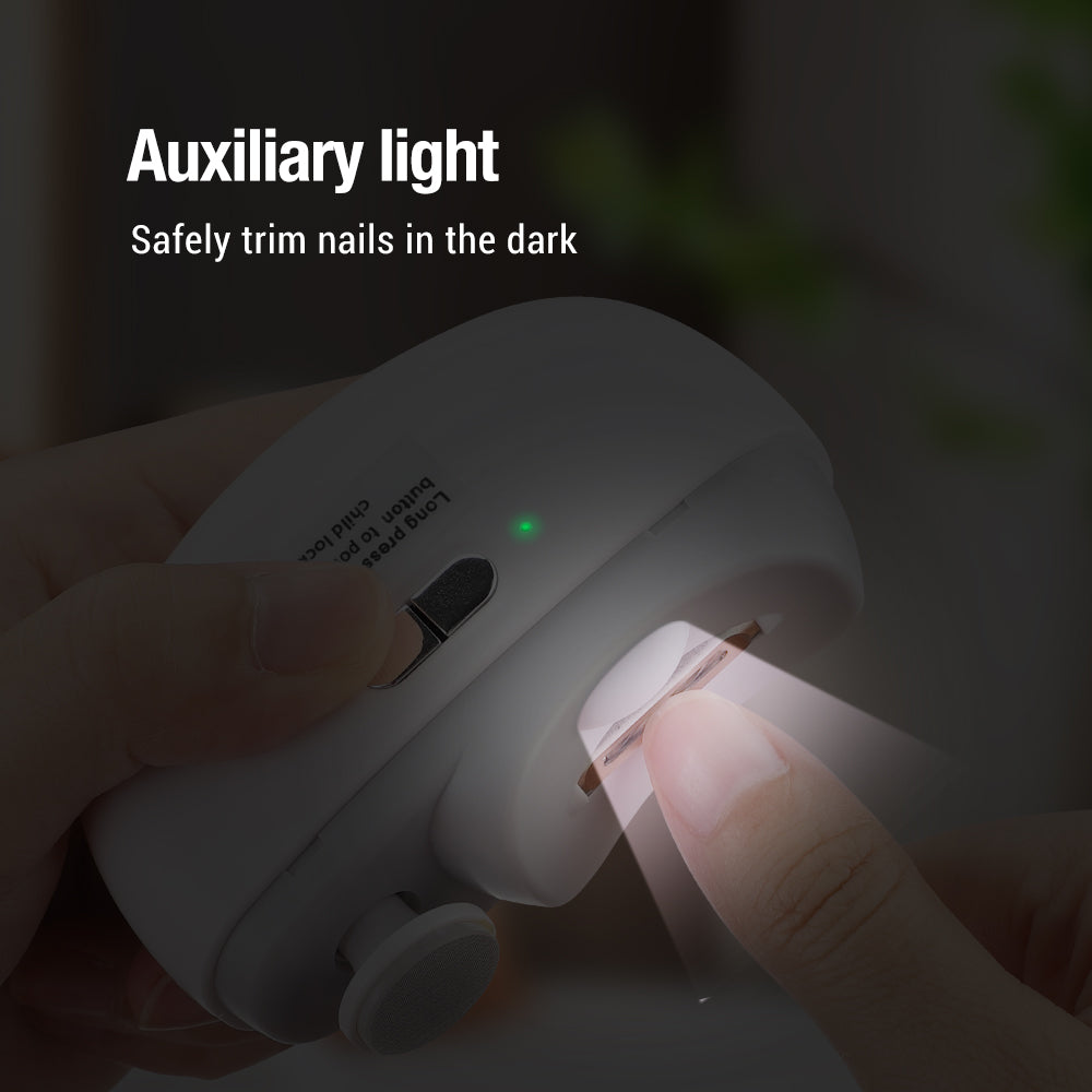 Coupe-Ongles Électrique 3-en-1 Rechargeable – Limage, Polissage et Coupe Automatique – Pour Adultes et Enfants