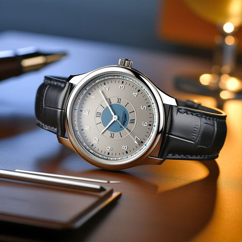 Montre Classique Élégante pour Homme – Bracelet Cuir – Style Modeste et Chic
