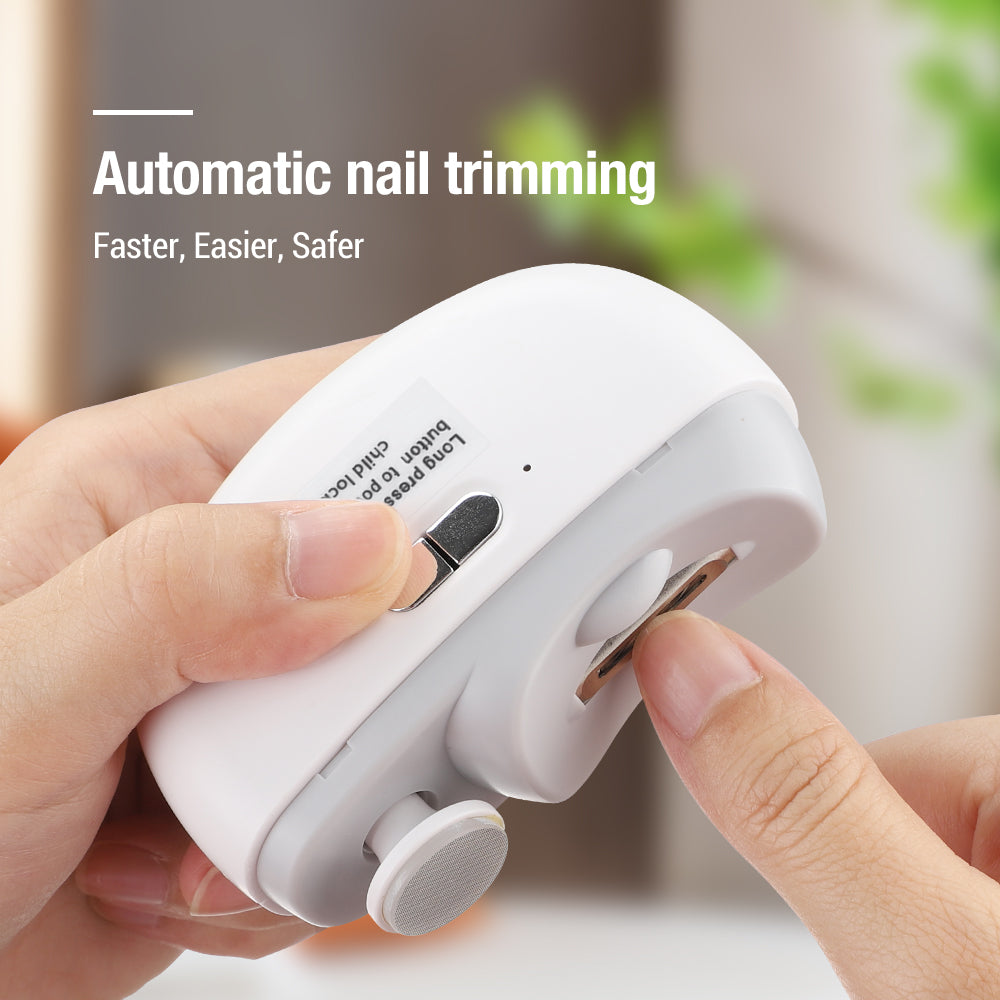 Coupe-Ongles Électrique 3-en-1 Rechargeable – Limage, Polissage et Coupe Automatique – Pour Adultes et Enfants